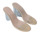 SHEIN Shein Womens Shoes 37 / Transparent SHEIN - Clear Block Round toe Sandals