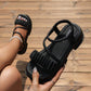 SHEIN Shein Womens Shoes 38 / Black SHEIN - Elegant Slingback Wedge Sandals