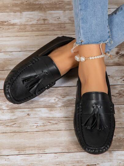 SHEIN Shein Womens Shoes 40 / Black SHEIN - Penny Loafer