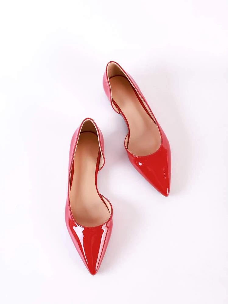 SHEIN Shein Womens Shoes 40 / Red SHEIN - Shiney flats