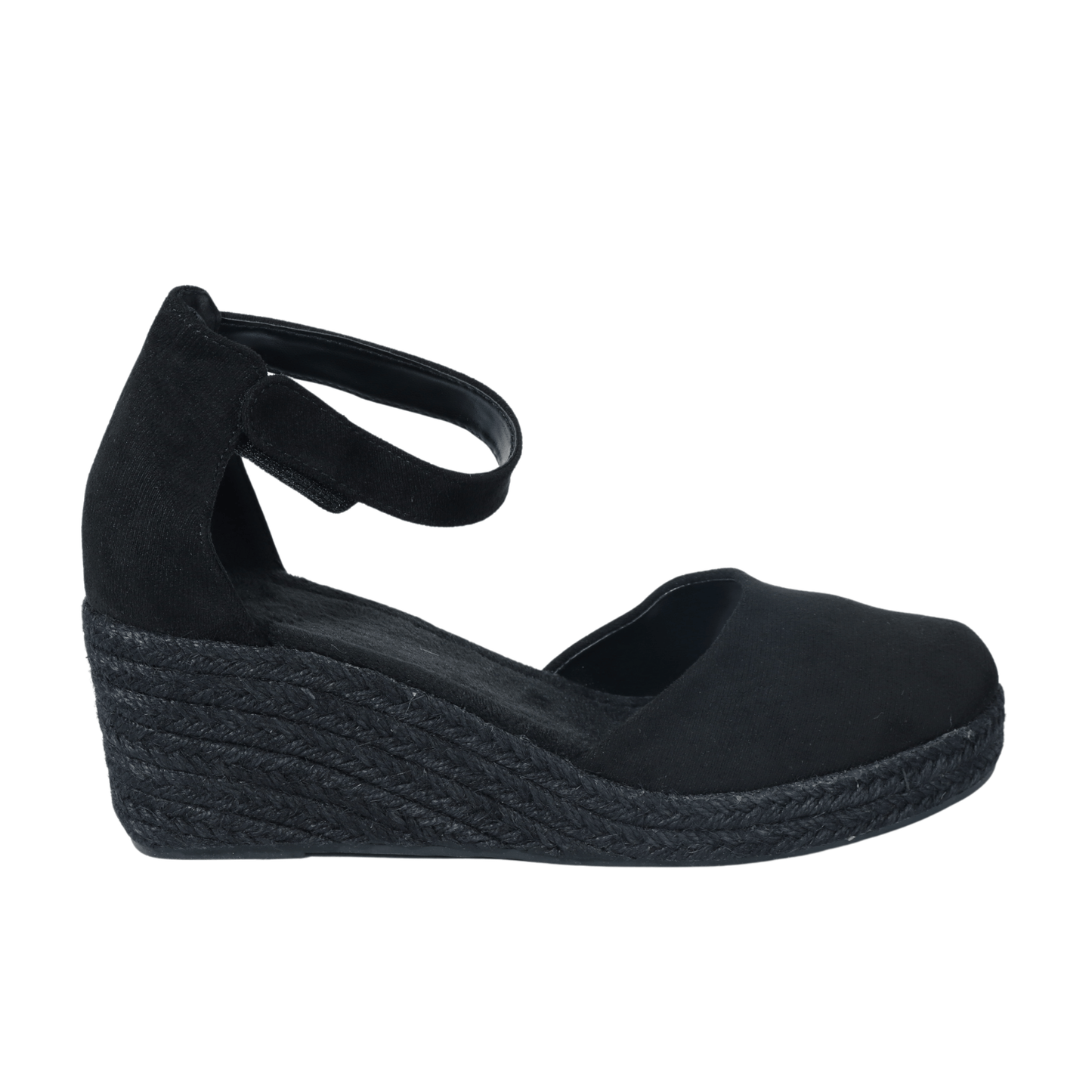 SHEIN Shein Womens Shoes 42 / Black SHEIN - Suede Round Toe Rock Heel