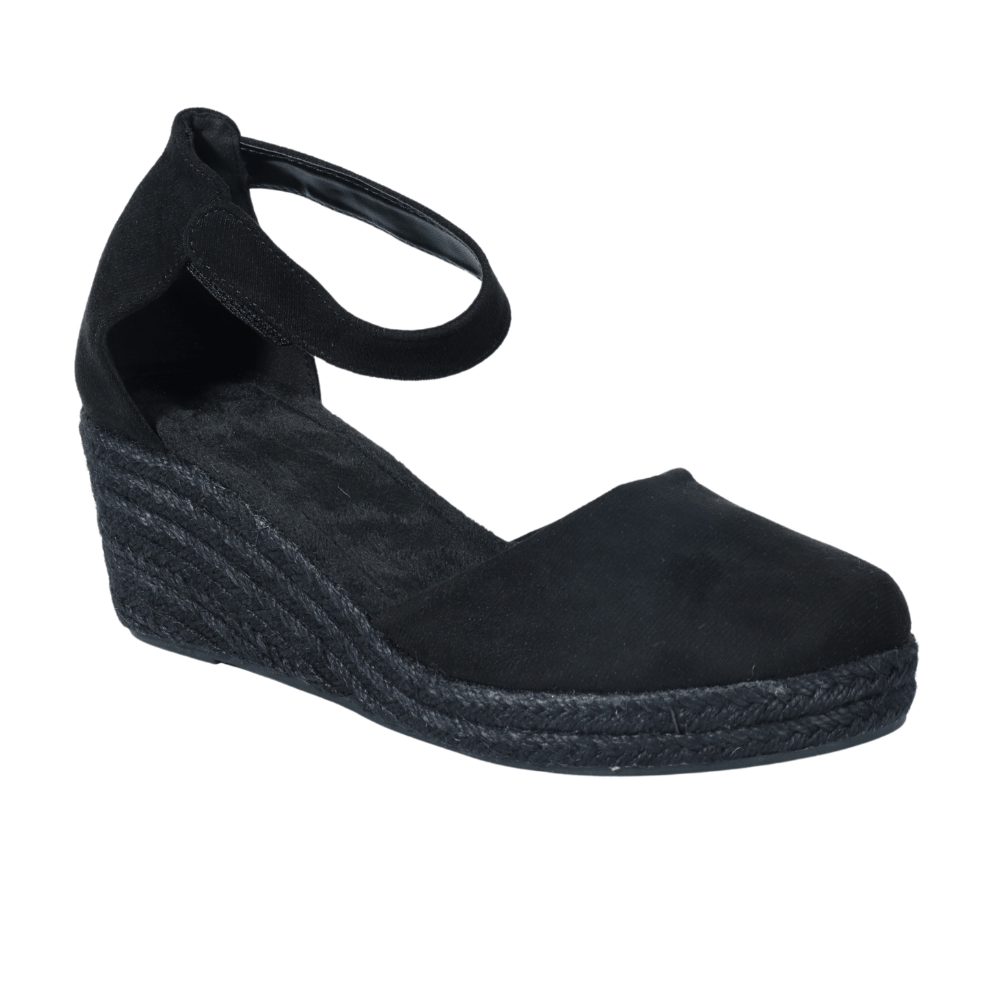 SHEIN Shein Womens Shoes 42 / Black SHEIN - Suede Round Toe Rock Heel