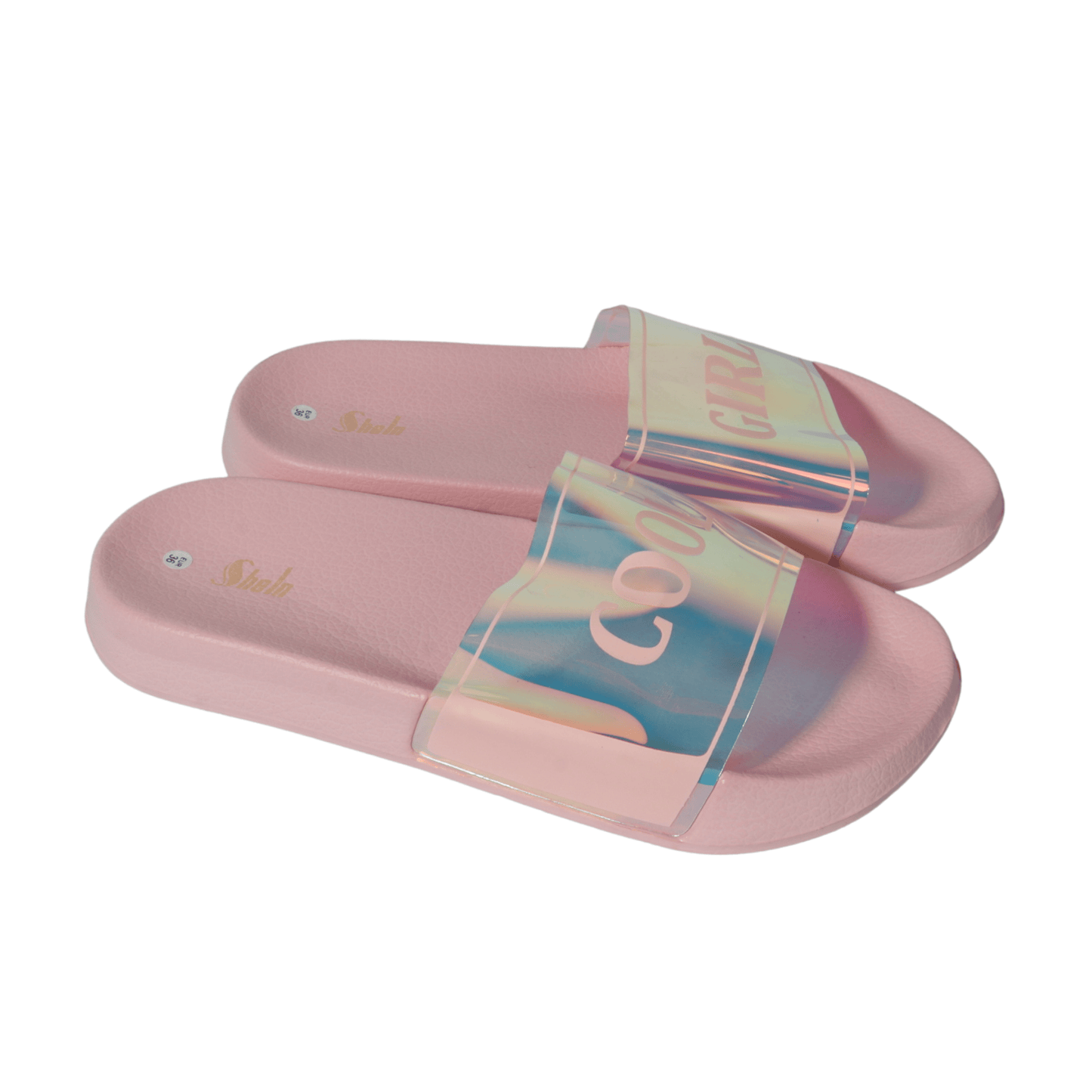 SHEIN Shein Womens Shoes 36 / Pink SHEIN - Summer Cool Girl Printed Slipper