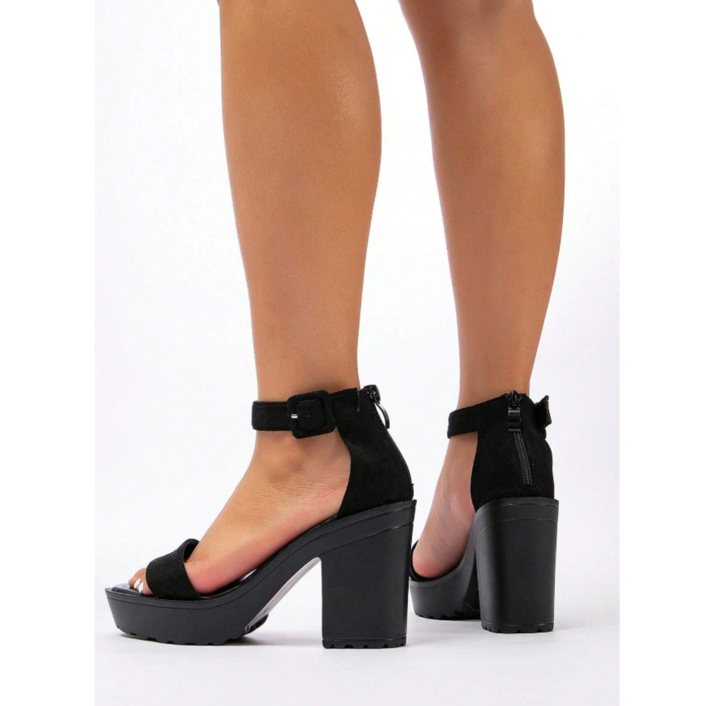 SHEIN Shein Womens Shoes 42 / Black SHEIN - Super Chunky High Sandals