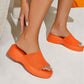 SHEIN Shein Womens Shoes 39 / Orange SHEIN - Wedge heel slip on slipper