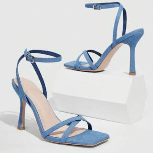 SHEIN Shein Womens Shoes 39 / Blue SHEIN - Wrap aorund Sandal