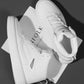 SHEIN Shein Womens Shoes 40 / White Sneakers High Top Lace-Up Front Skate Shoes