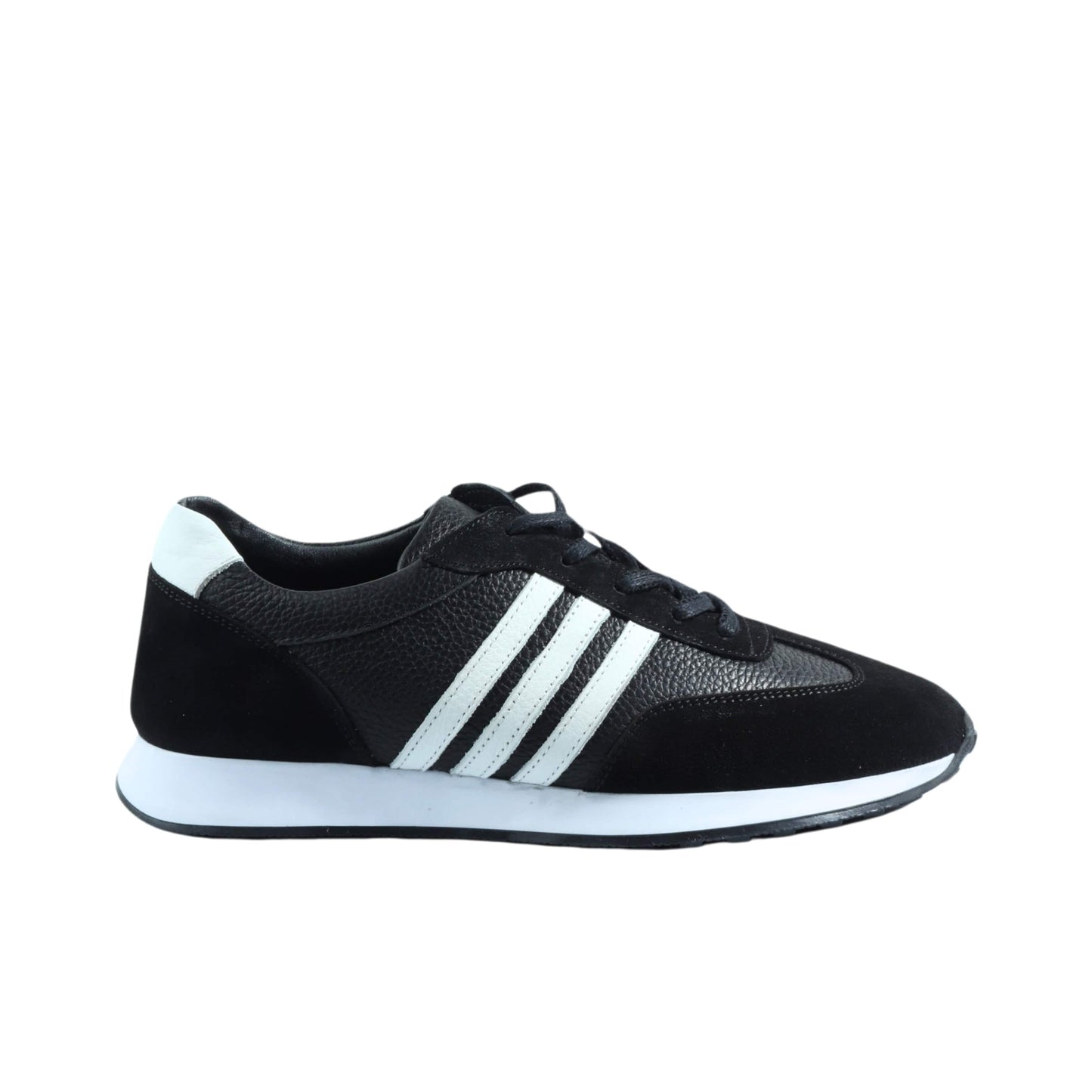 SILPA Mens Shoes 43 / Black SILPA - Striped Lace Up Sneakers