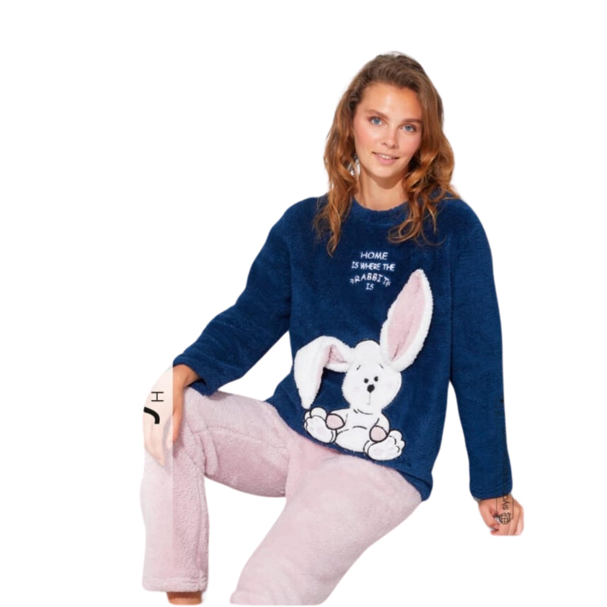 SIYAH INCI Womens Pajama SIYAH INCI - Cozy Fleece Pajama Set