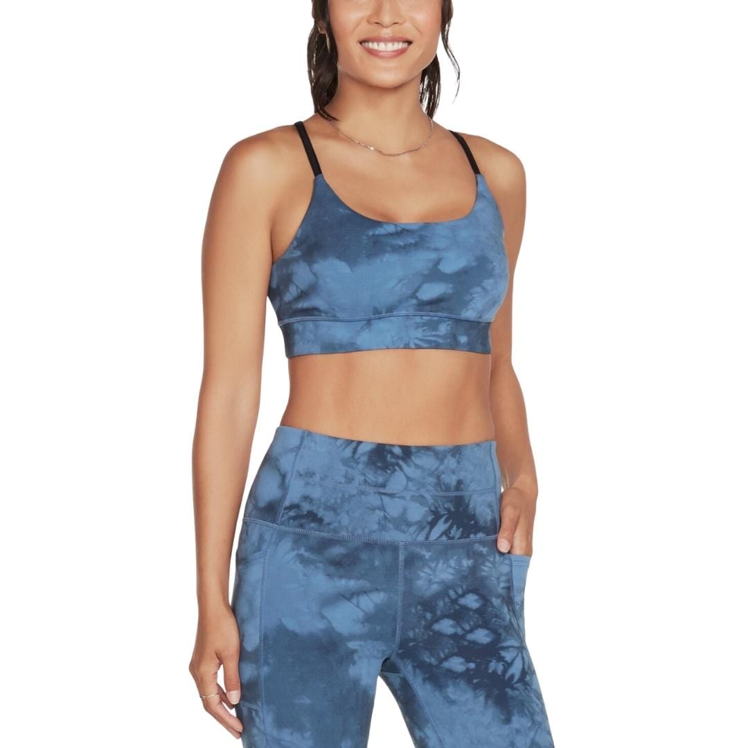 SKECHERS Womens sports L / Blue SKECHERS - Strappy Crossback Sports Bra