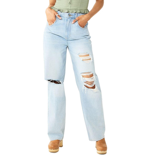 SO Womens Bottoms M / Blue SO -  Super High-Rise Baggy Jeans