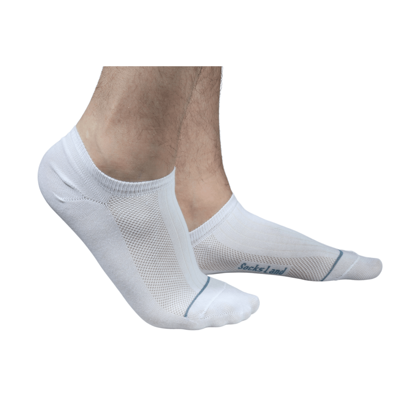 SOCKS LAND Socks 40-43 / White SOCKS LAND - Brand Embroidery Soft Socks