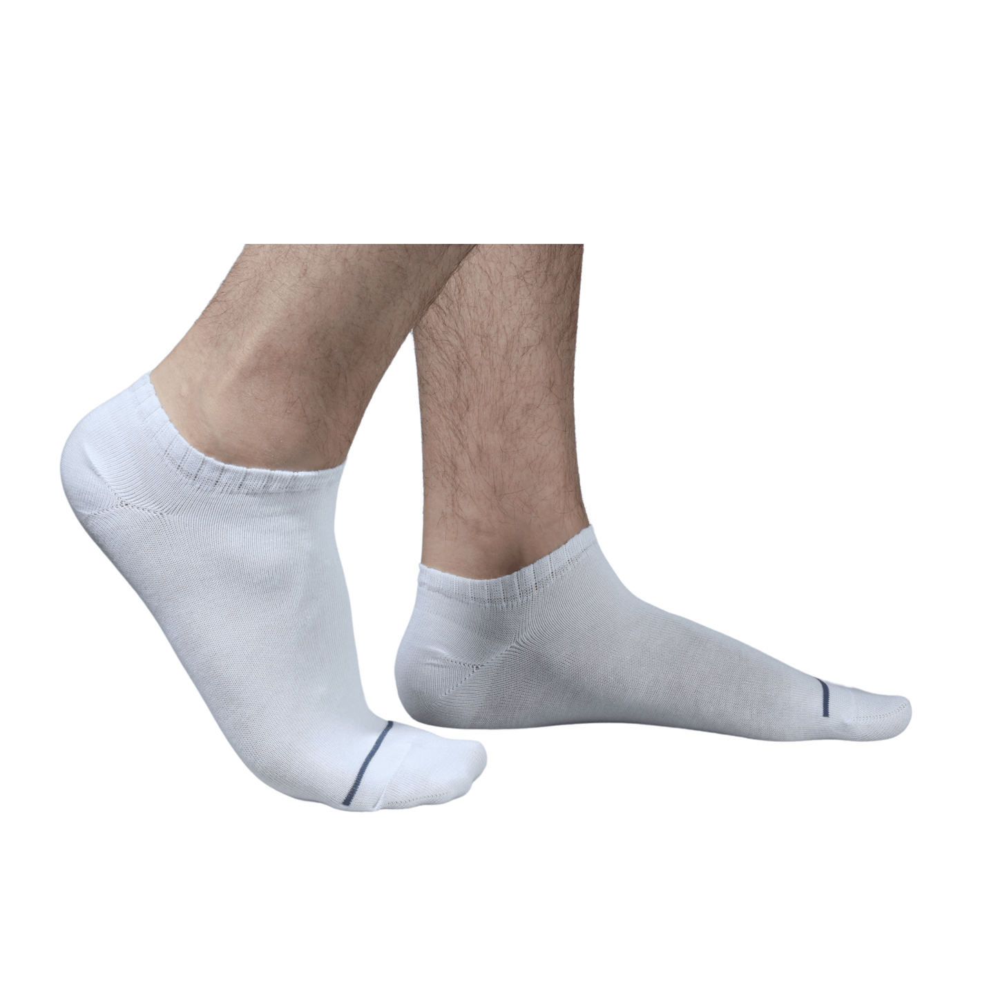 SOCKS LAND Socks 43-46 / White SOCKS LAND - Striped Low Cut Soft Socks