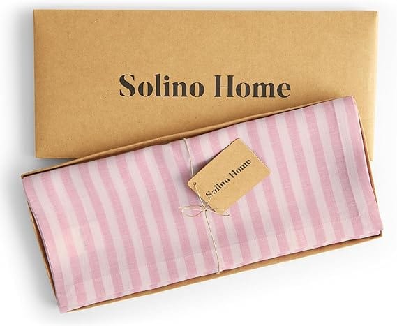 SOLINO HOME Home Decoration & Accessories Pink SOLINO HOME - Linen Table Runner