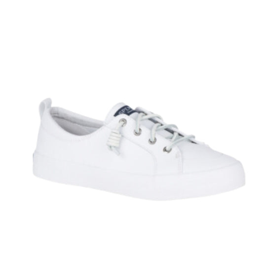 SPERRY TOP SIDER Womens Shoes 38 / White SPERRY TOP SIDER - Crest Vibe Leather Sneakers