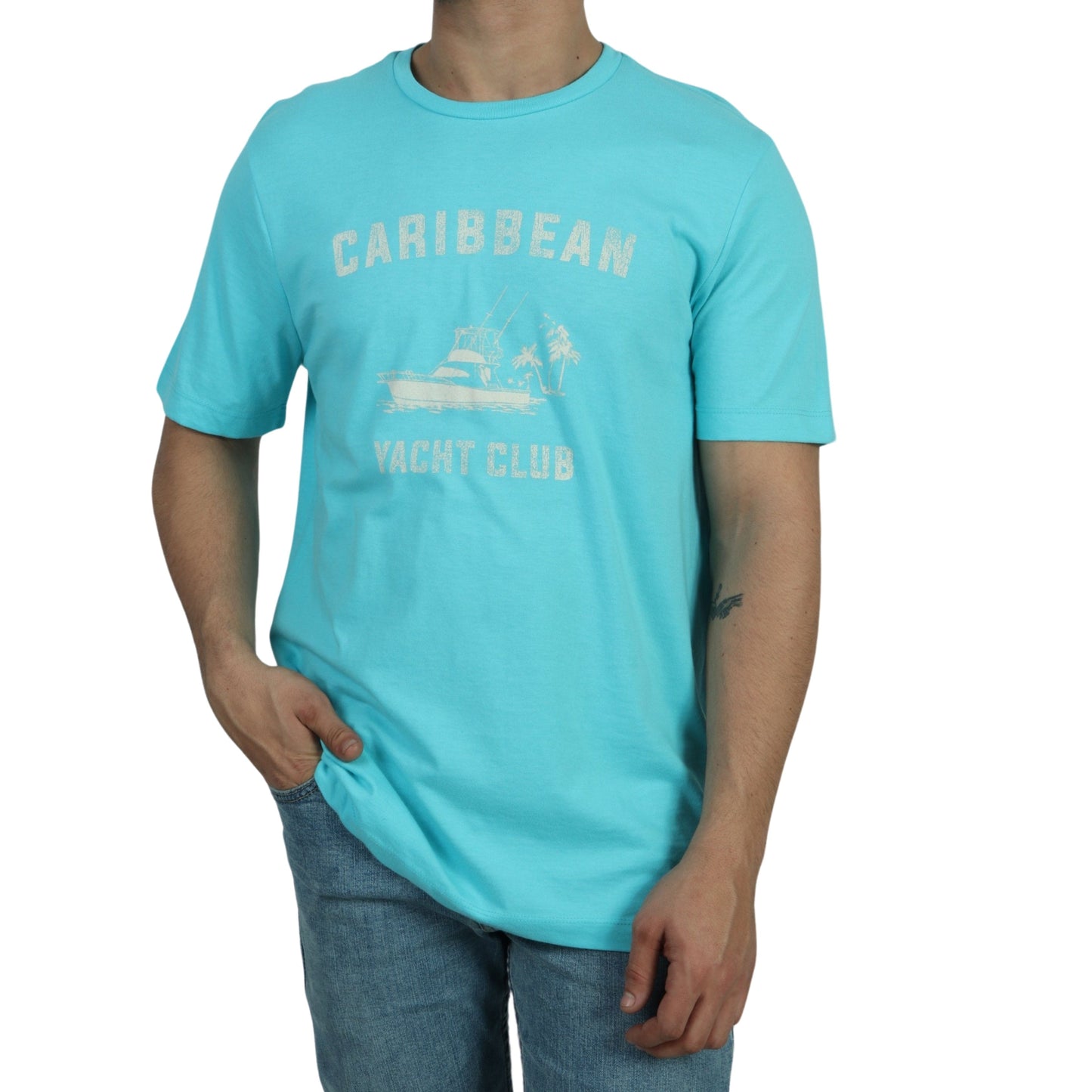 ST.JOHN'S BAY Mens Tops M / Blue ST.JOHN'S BAY - Short Sleeve T-Shirt