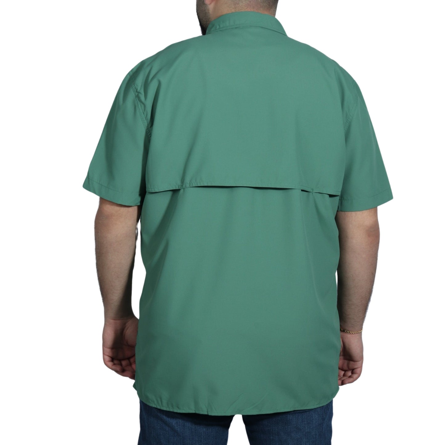 ST.JOHN'S BAY Mens Tops XL / Green ST.JOHN'S BAY - Zipper Pocket Front Shirt