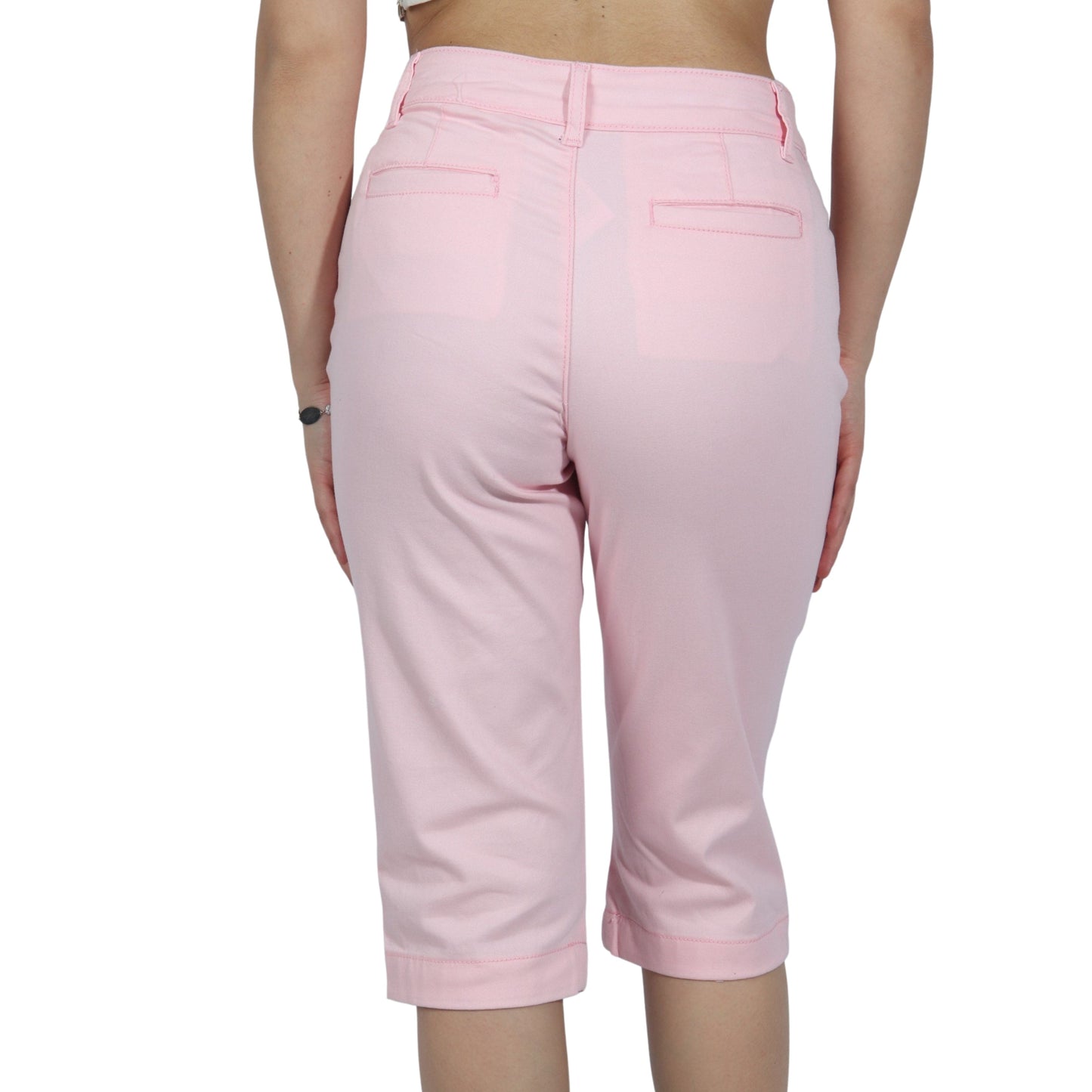 ST. JOHN'S BAY Womens Bottoms Petite S / Pink ST. JOHN'S BAY - Pull Over Capri