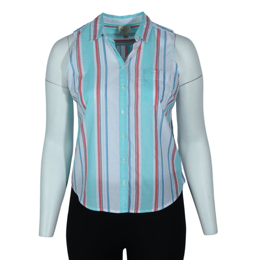 ST.JOHN'S BAY Womens Tops Petite L / Multi-Color ST.JOHN'S BAY - Pull Over Shirts