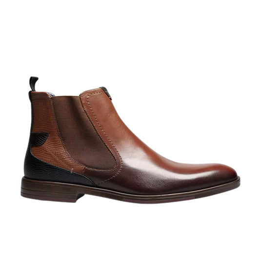 STACY ADAMS Mens Shoes 42 / Brown STACY ADAMS - Rayford Plain Toe Chelsea Boots