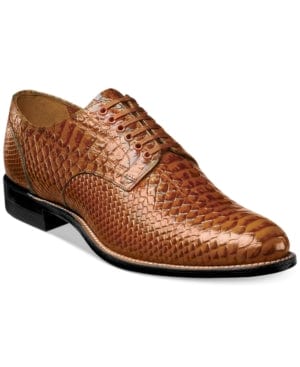 STACY ADAMS Mens Shoes 42.5 / Brown STACY ADAMS -  Shoes Madison Anaconda Plain Toe
