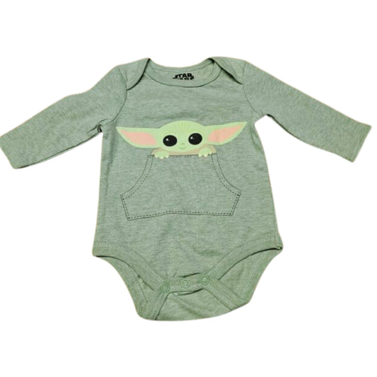 STAR WARS Baby Boy 12 Month / Green STAR WARS - BABY -  Long Sleeve Bodysuit