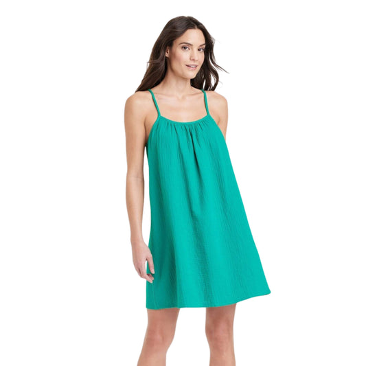 STARS ABOVE Womens Dress XS / Green STARS ABOVE -  Gauze Sleep Dress