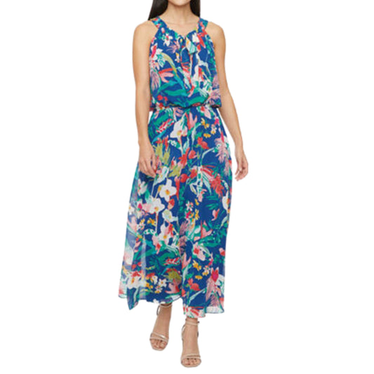 STUDIO ONE Womens Dress XL / Multi-Color STUDIO ONE - Sleeveless Floral Maxi Dress