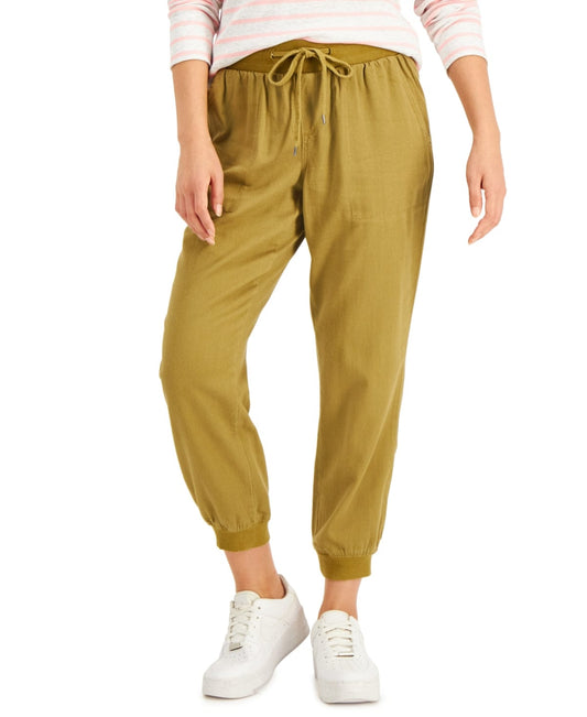 STYLE & CO. Womens Bottoms STYLE & CO - Drawstring-Waist Twill Jogger Pants
