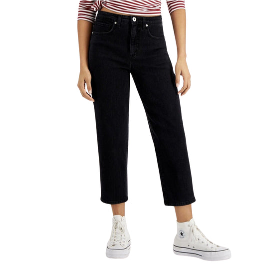 STYLE & CO. Womens Bottoms Petite M / Black STYLE & CO. - High-Rise Vintage-Classic Mom Jeans