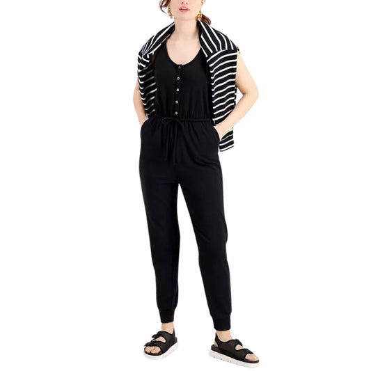 STYLE & CO. Womens Overall M / Black STYLE & CO. - Sleeveless Jumpsuit