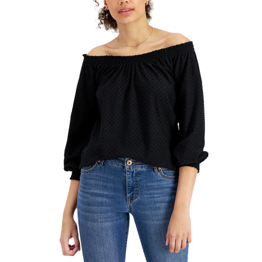 STYLE & CO. Womens Tops M / Black STYLE & CO. - Off-the-Shoulder Top
