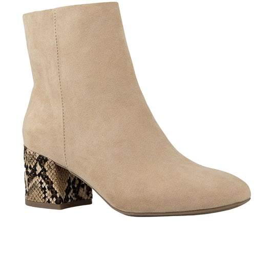 SUGAR Womens Shoes 39.5 / Beige SUGAR - Microsuede Animal Printed Ankle Boots