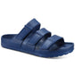 SUN+STONE Mens Shoes 42 / Navy SUN+STONE - Footbed Foam Flatform Flats