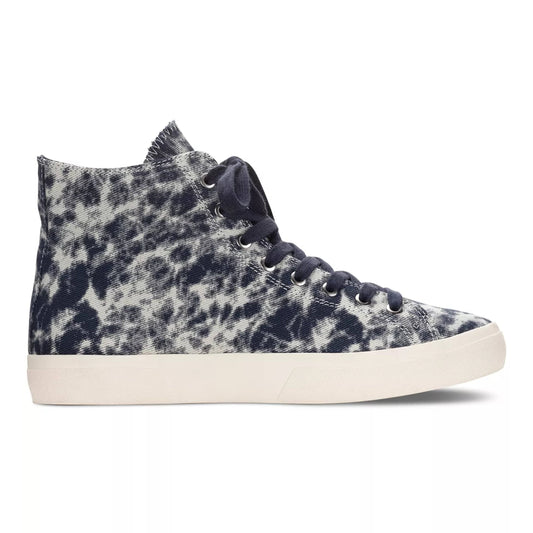 SUN+STONE Mens Shoes 45 / Blue SUN+STONE - Tie Dye Print Lace-Up High Top Sneakers