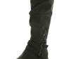 SUN+STONE Womens Shoes 41 / Grey SUN+STONE -   Brinley Women's Faux Leather Tall Knee-High Boots