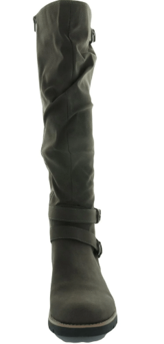 SUN+STONE Womens Shoes 41 / Grey SUN+STONE -   Brinley Women's Faux Leather Tall Knee-High Boots