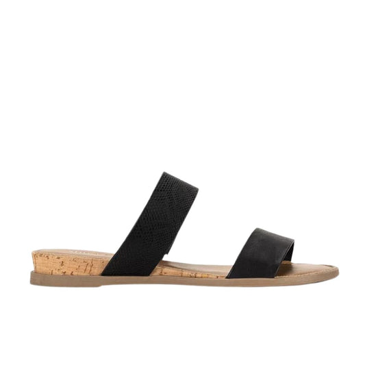 SUN+STONE Womens Shoes 37 / Black SUN+STONE - Easten Slide Sandals