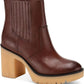 SUN+STONE Womens Shoes 39 / Brown SUN+STONE - Lennii Faux Leather Ankle Boots