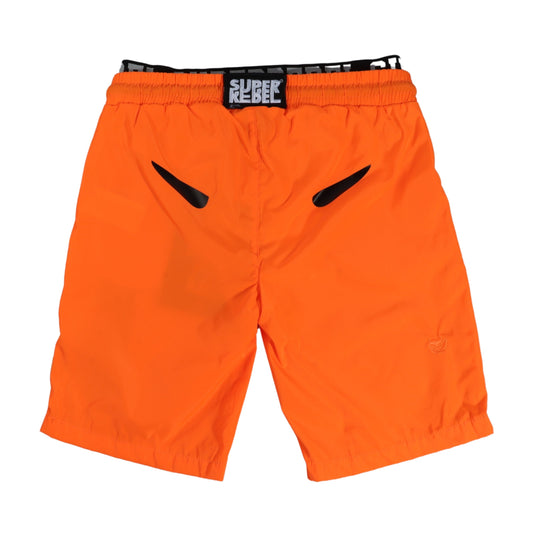 SUPER REBEL Boys Swimwear M / Orange SUPER REBEL - KIDS - Printed Swimwear