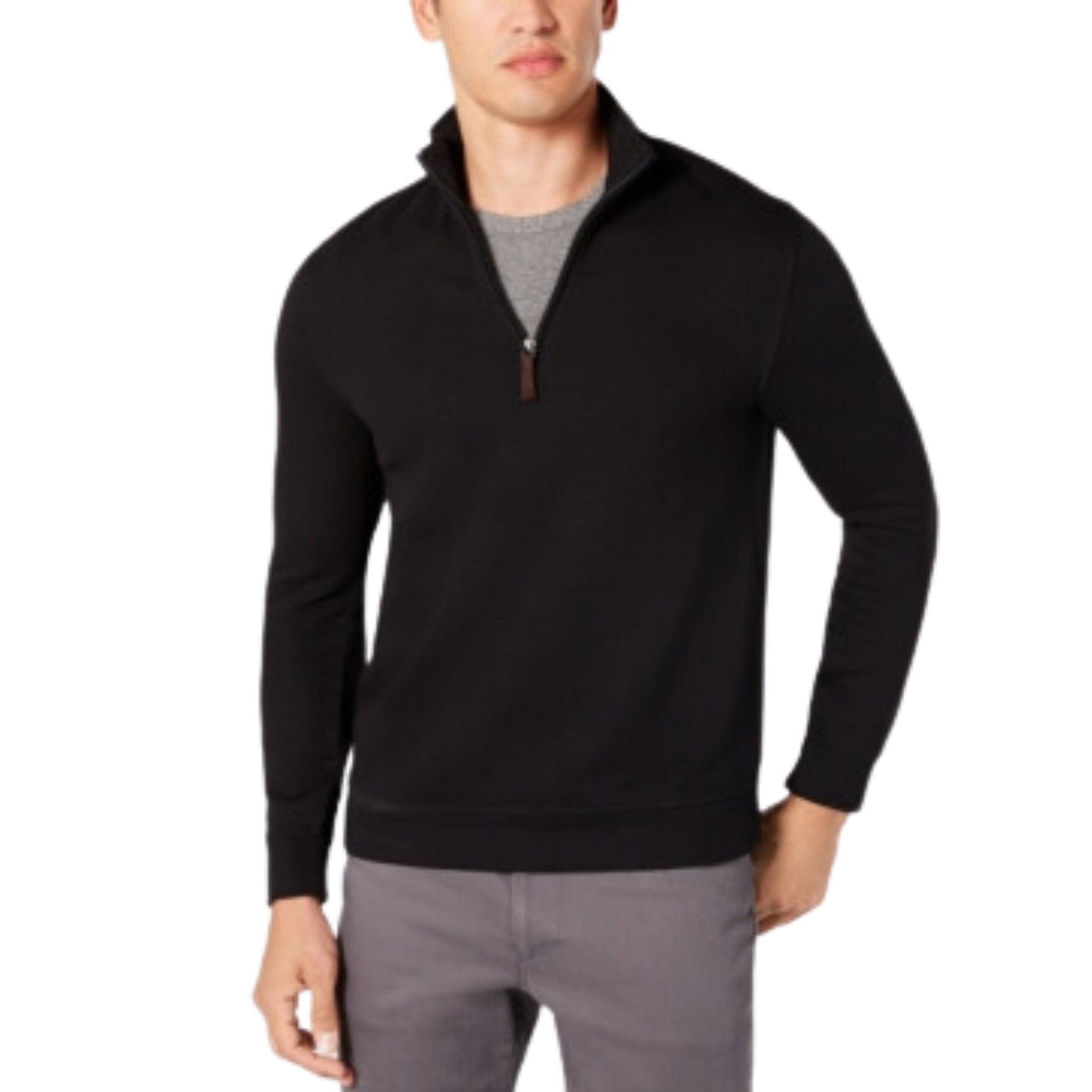 TASSO ELBA Mens Tops S / Black TASSO ELBA - Pull Over Sweatshirt