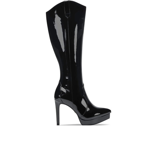 THALIA SODI Womens shoes 38 / Black THALIA SODI - Comfort Trixie Pointy Toe Stiletto Zip-Up Dress Boots