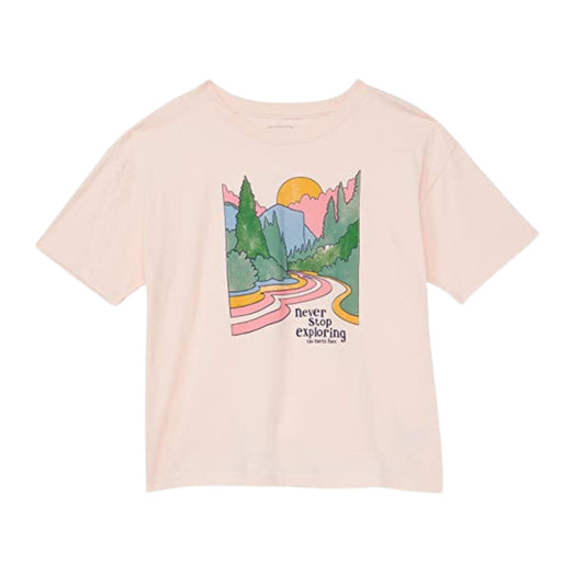 THE NORTH FACE Girls Tops XS / Pink THE NORTH FACE - KIDS - Mountain Graphic T-Shirt