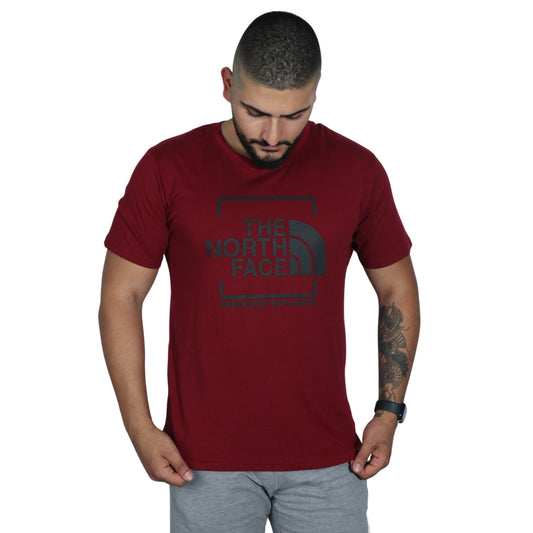 THE NORTH FACE Mens Tops XXL / Burgundy THE NORTH FACE - Printed Logo T-shirt