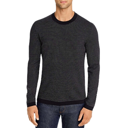 THEORY Mens Tops L / Multi-Color THEORY - Crewneck Merino Wool Long Sleeve Sweater