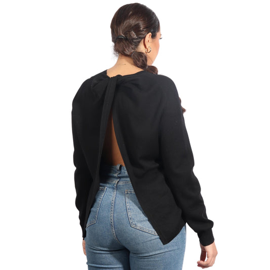 THEORY Womens Tops S / Black THEORY - Theory Open Back Sweater