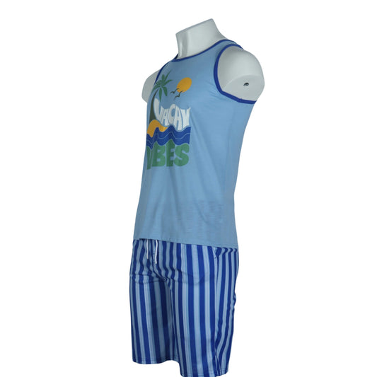 THEREABOUTS Boys Set XL / Blue THEREABOUTS - Kids - Vacay Vibes Printed Tank Top Set