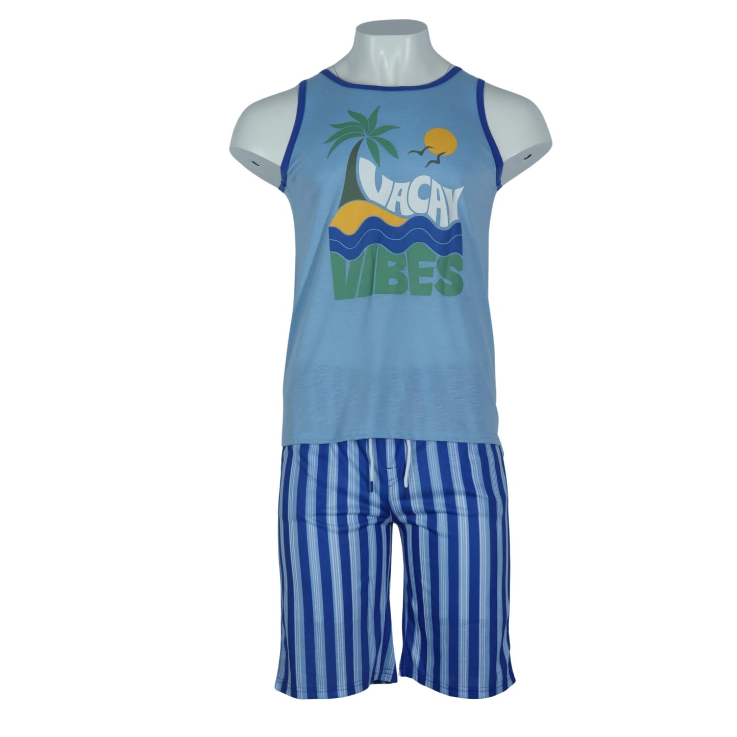 THEREABOUTS Boys Set XL / Blue THEREABOUTS - Kids - Vacay Vibes Printed Tank Top Set