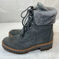 TIMBERLAND Women shoes 41 / Grey TIMBERLAND - Valley Gray Faux-Fur Boot