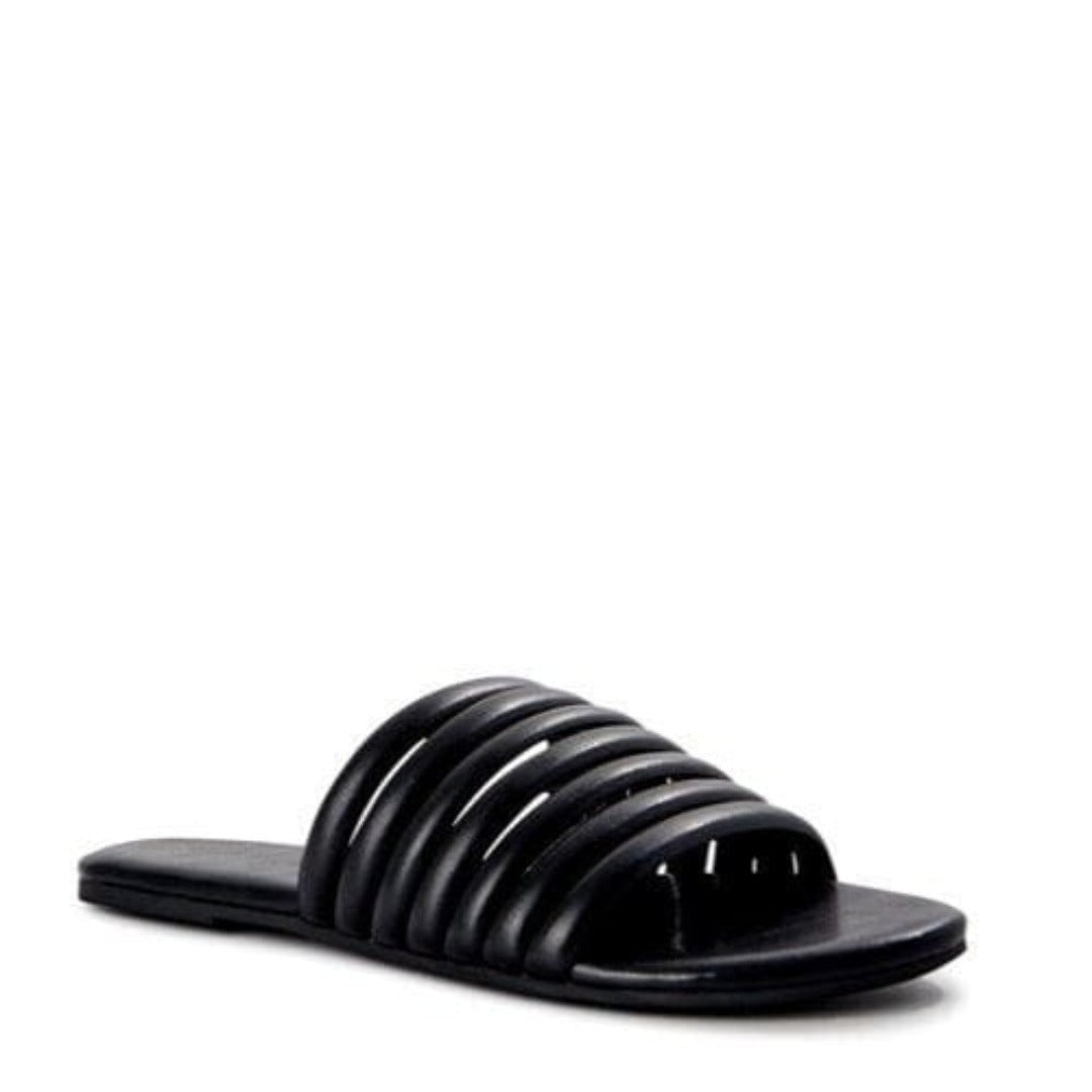 TIME AND TRU Womens Shoes 37 / Black TIME AND TRU - Multi-Band Slide Sandals